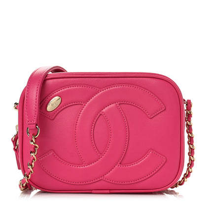 Chanel Lambskin CC Mania Camera Case Pink 1 of 9