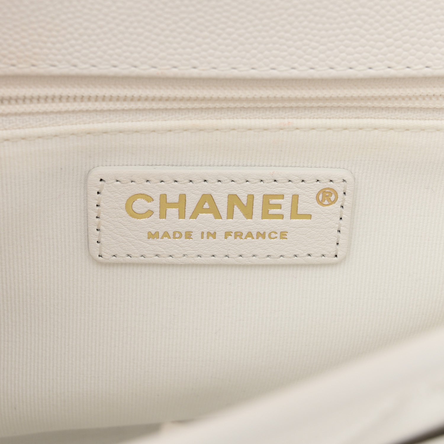 Chanel Caviar Quilted School Memory Small Top Handle Flap White 6 of 13