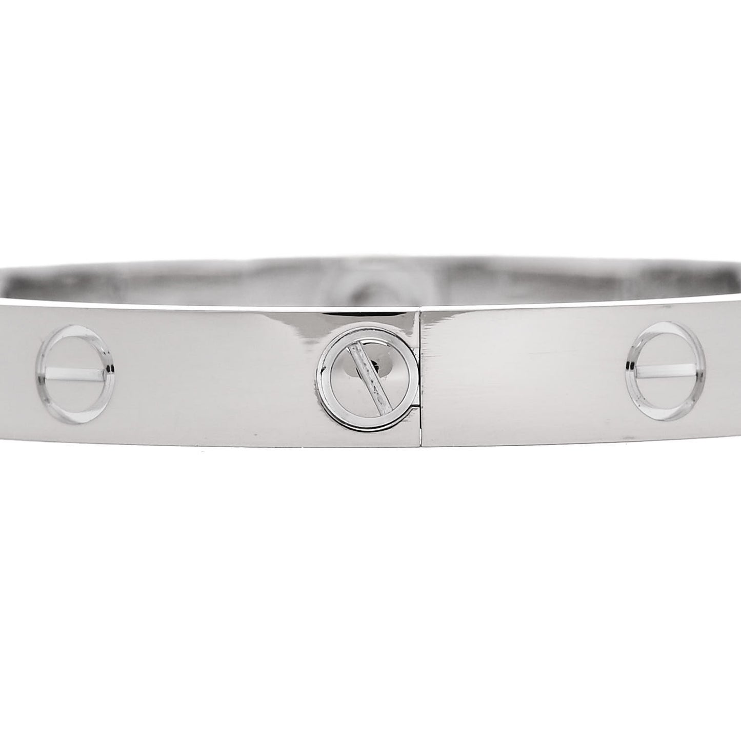 18K White Gold 4 Diamond LOVE Bracelet 16