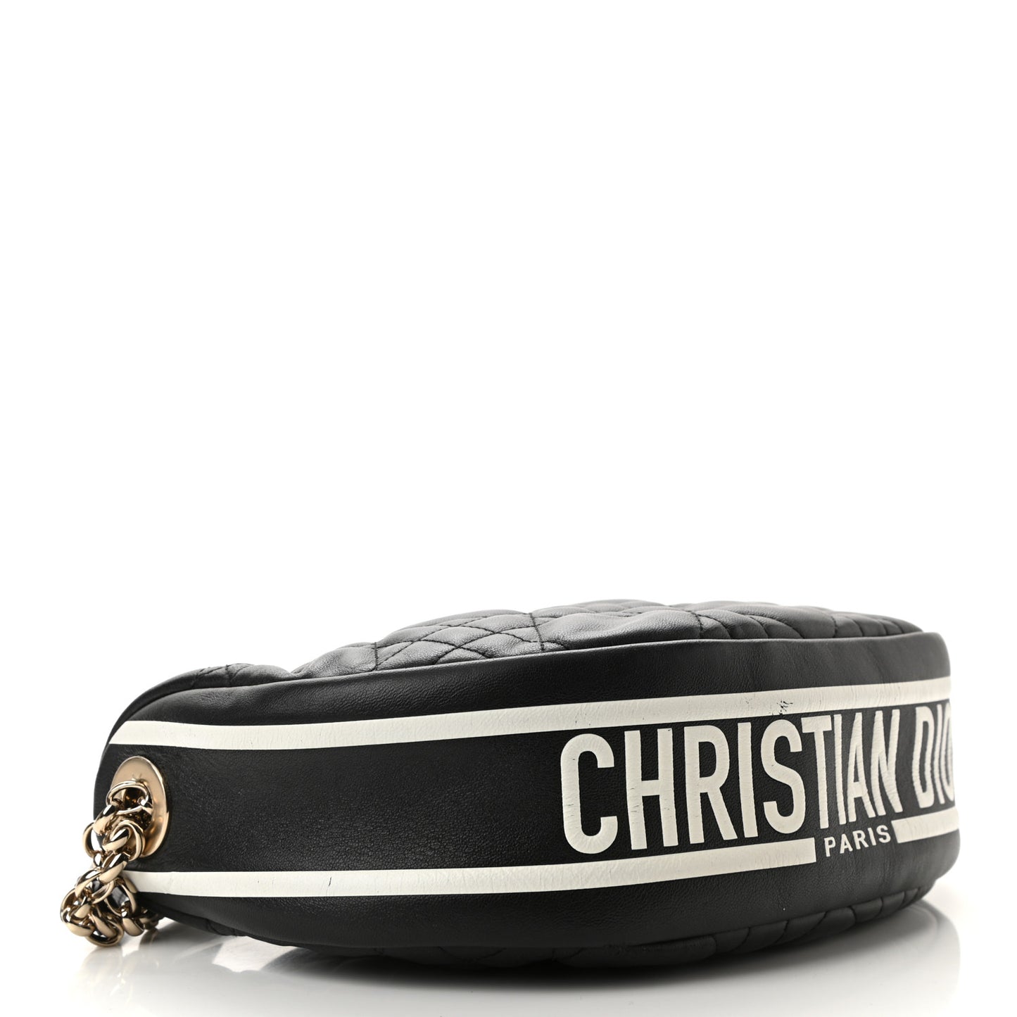 Lambskin Cannage Medium Dior Vibe Hobo Bag Black