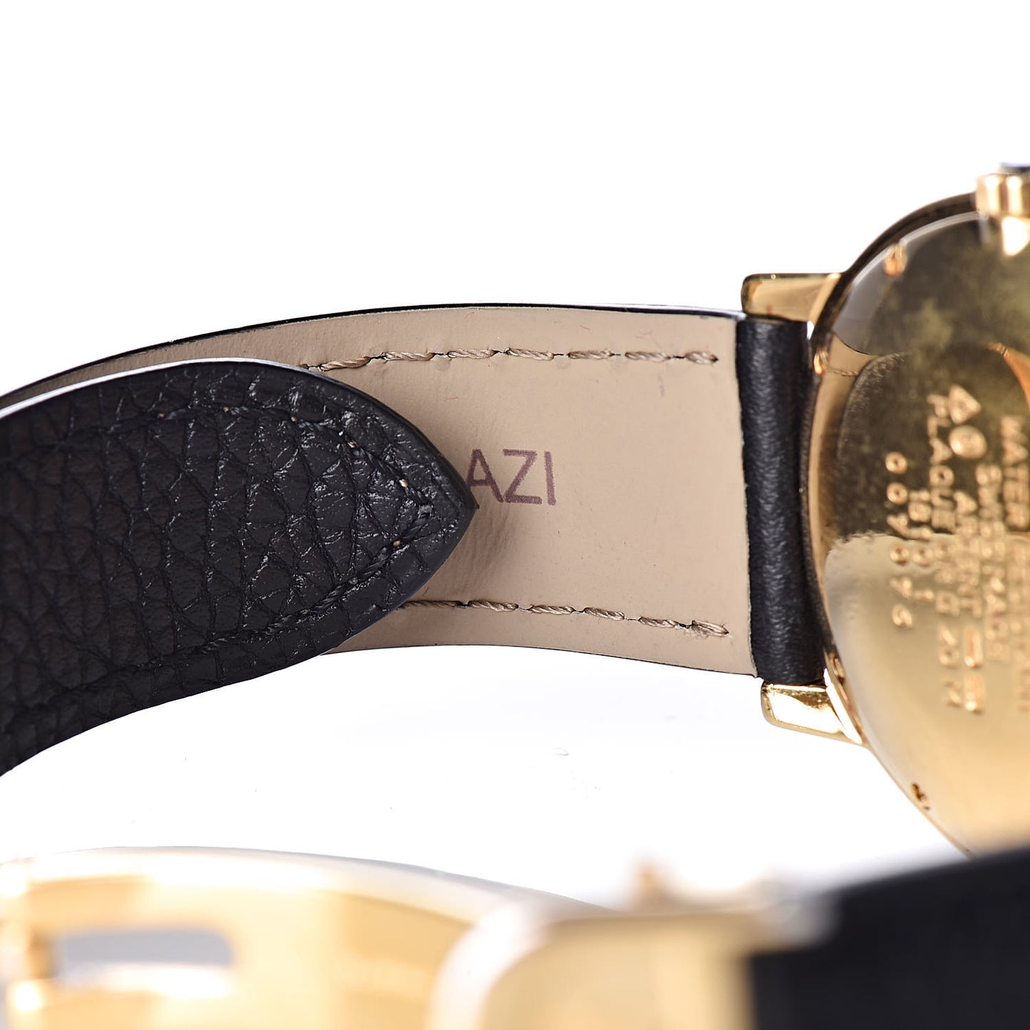 Sterling Silver Vermeil Calfskin 33mm Must De Cartier Quartz Watch