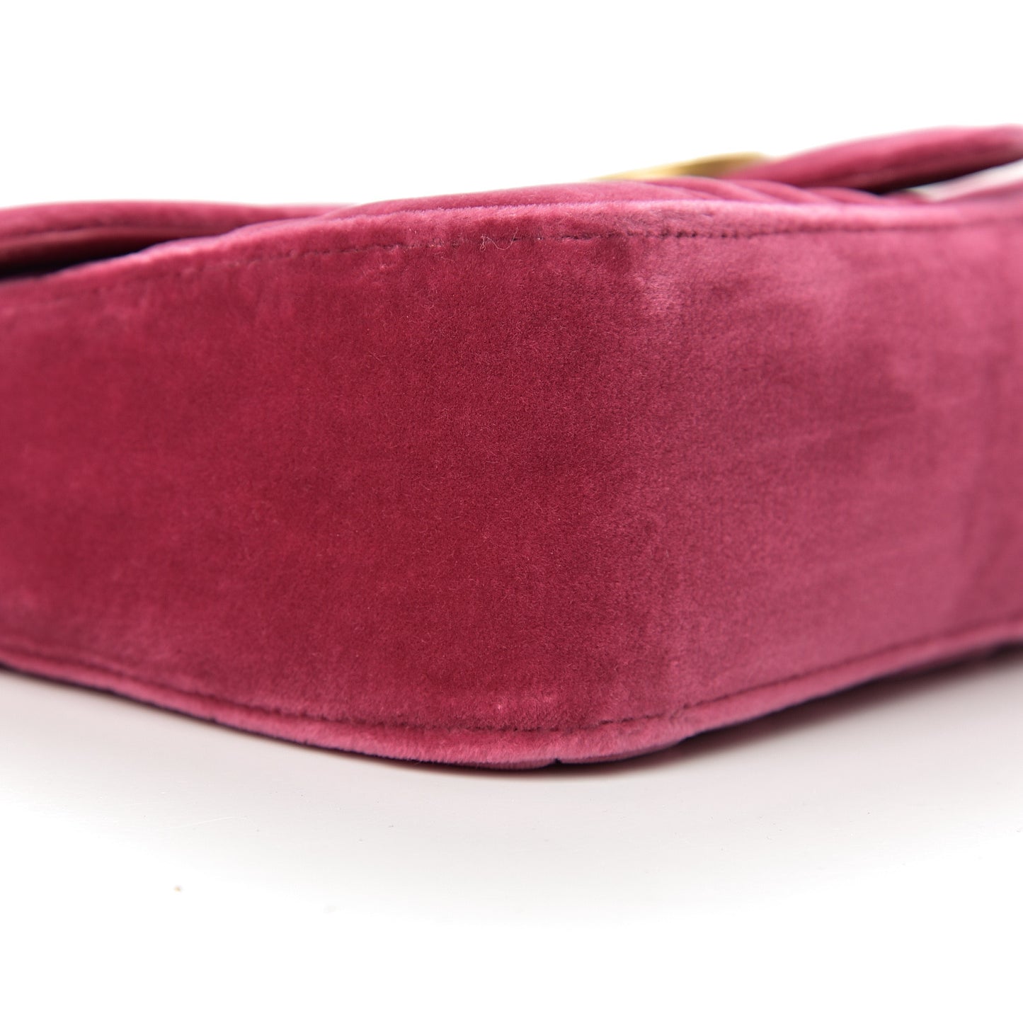 Velvet Matelasse Small GG Marmont Shoulder Bag Light Raspberry Rose