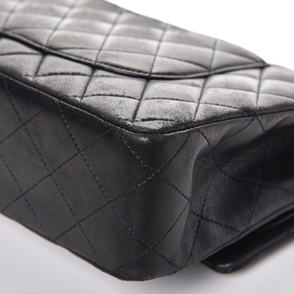 Chanel Lambskin Quilted Medium Double Flap Black 11 of 12