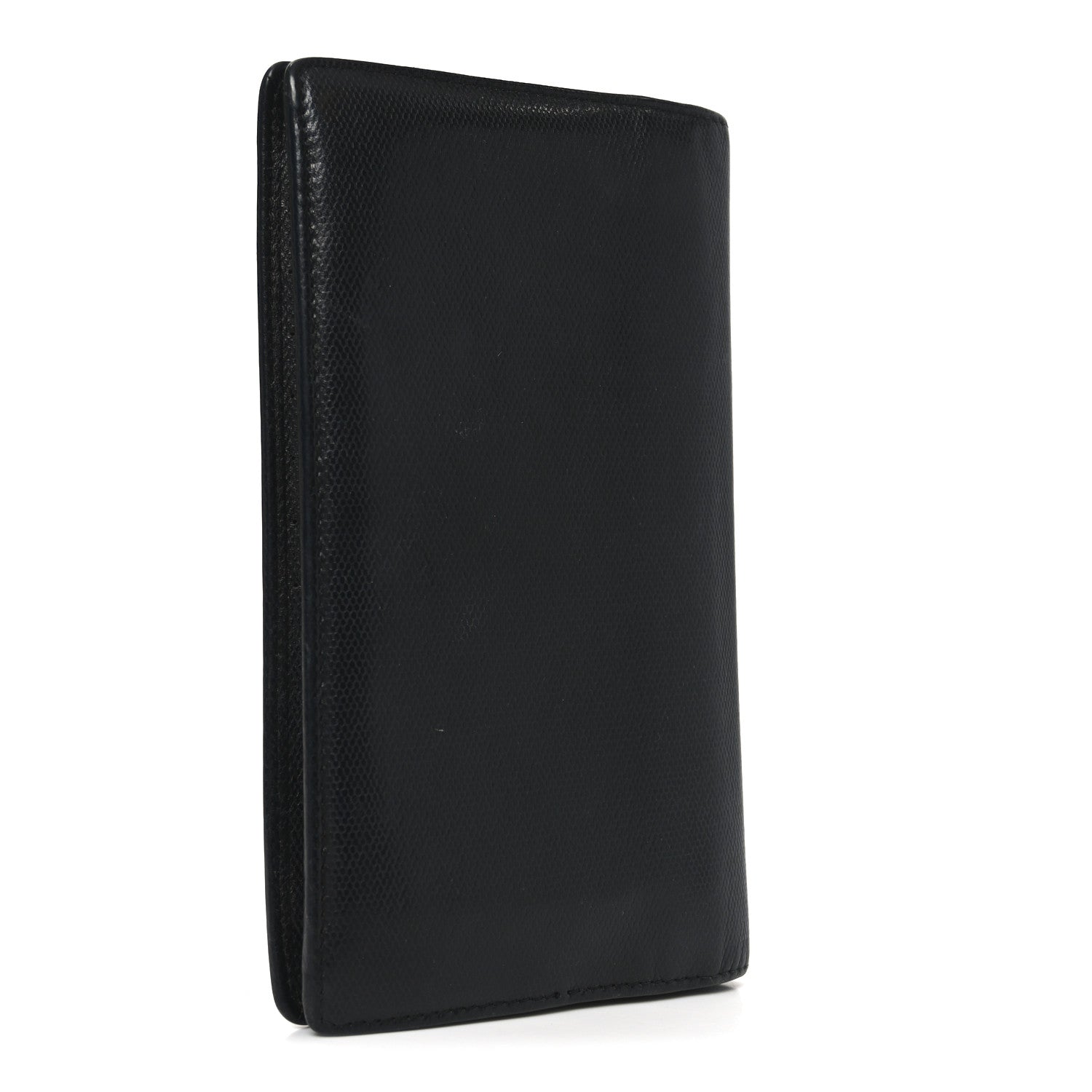 Chanel Grained Calfskin CC Button Yen Wallet Black 3 of 8