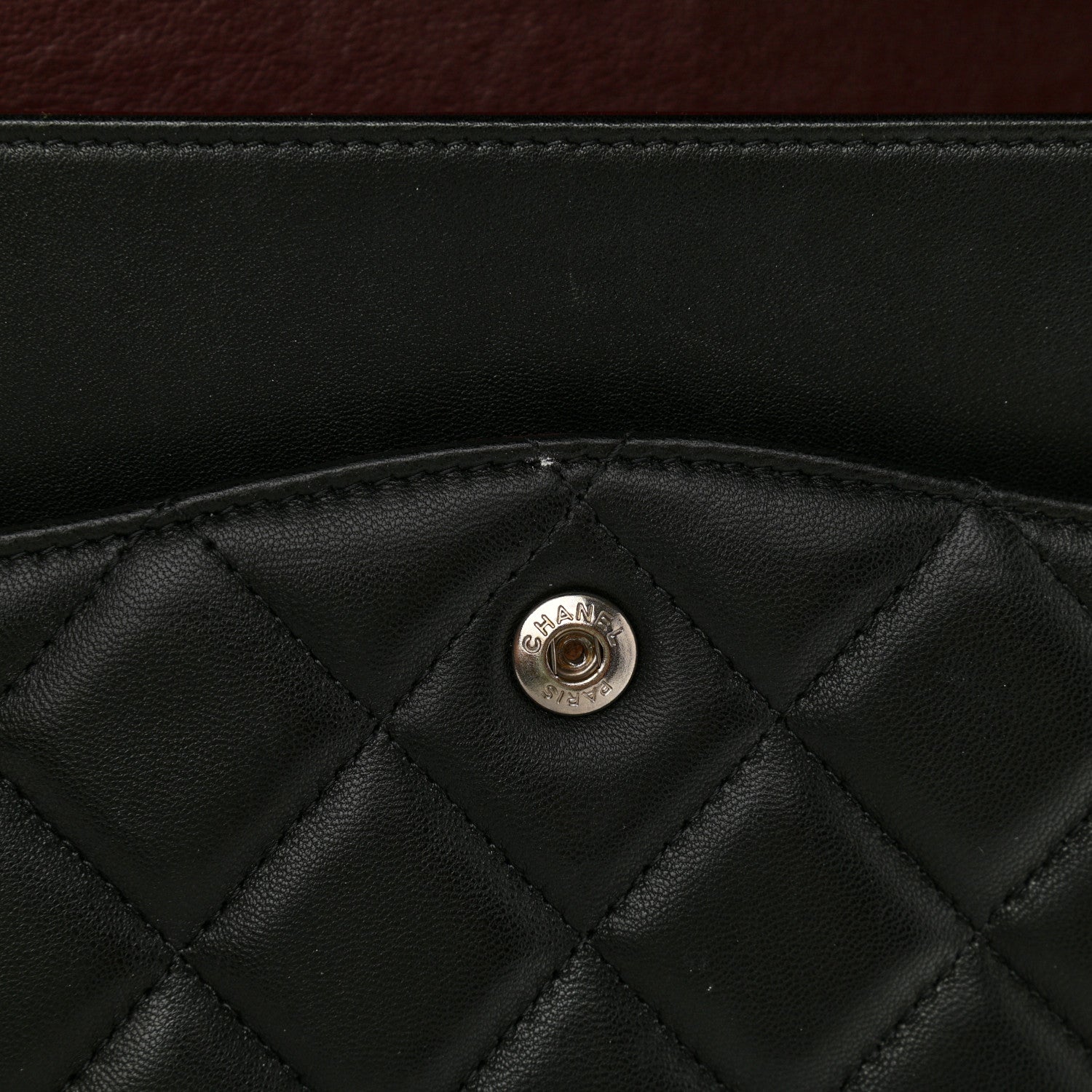 Chanel Lambskin Quilted Maxi Double Flap Black 13 of 14