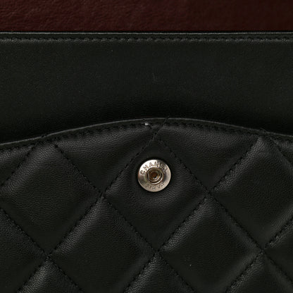 Chanel Lambskin Quilted Maxi Double Flap Black 13 of 14