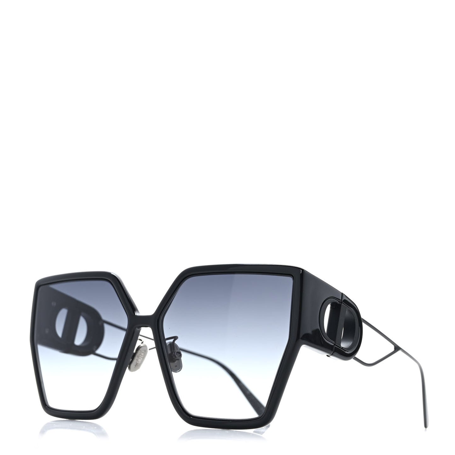Rectangular 30 Montaigne 1 S2U Sunglasses Black