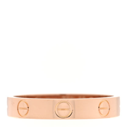 Cartier 18K Pink Gold 3.5mm LOVE Wedding Band Ring 55 7.25 1 of 4