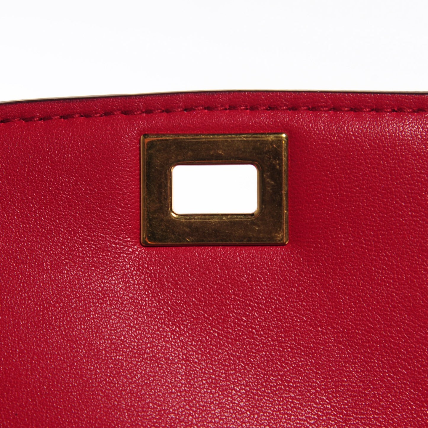 Smooth Calfskin Small Classic Box Flap Bag Red