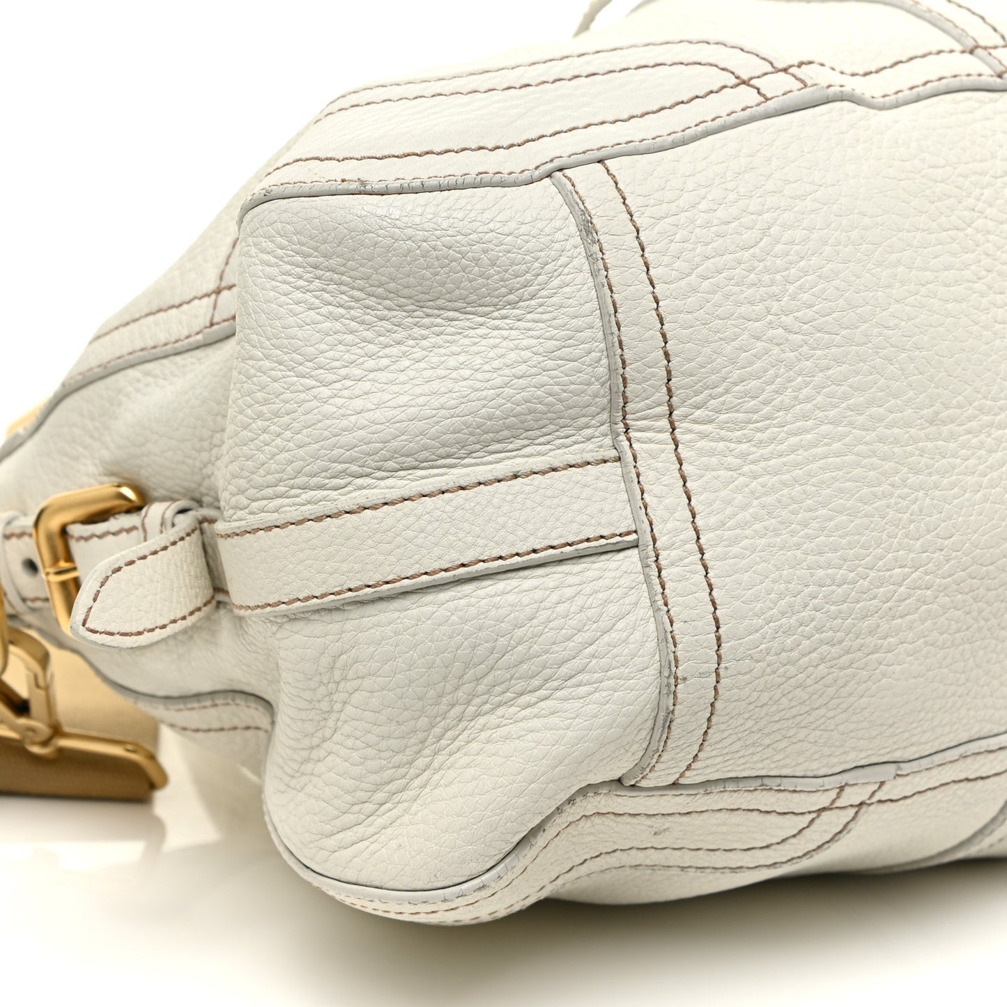 Cervo Antik Shopping Satchel White