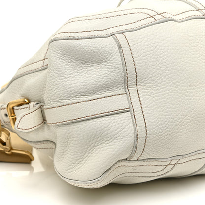 Prada Cervo Antik Shopping Satchel White 8 of 23