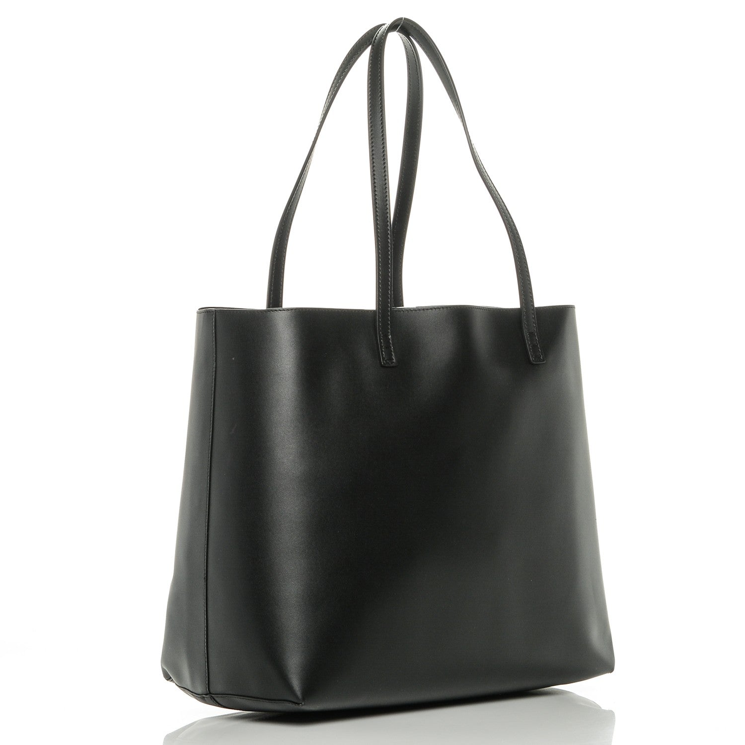 Fendi Vitello Ginevra Elaphe Monster Eyes Shopping Tote Black Naturale 3 of 6