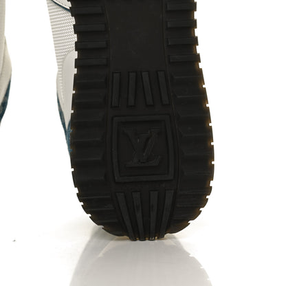 Louis Vuitton Calfskin Monogram Denim Run Away Sneakers 40 White 8 of 10