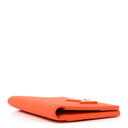 Louis Vuitton Grained Calfskin Aerogram Pocket Organizer Orange 4 of 7