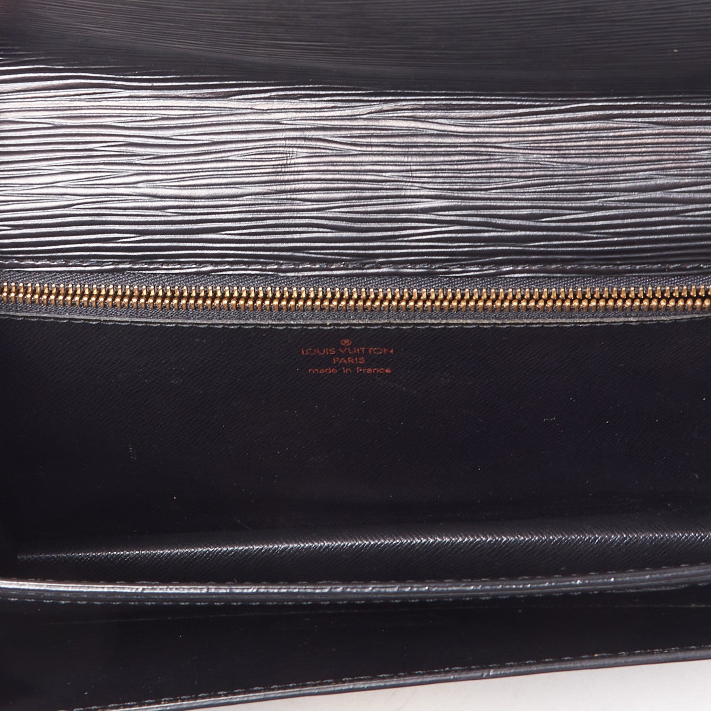 Louis Vuitton Epi Pochette Sellier Dragonne Clutch Black 8 of 8