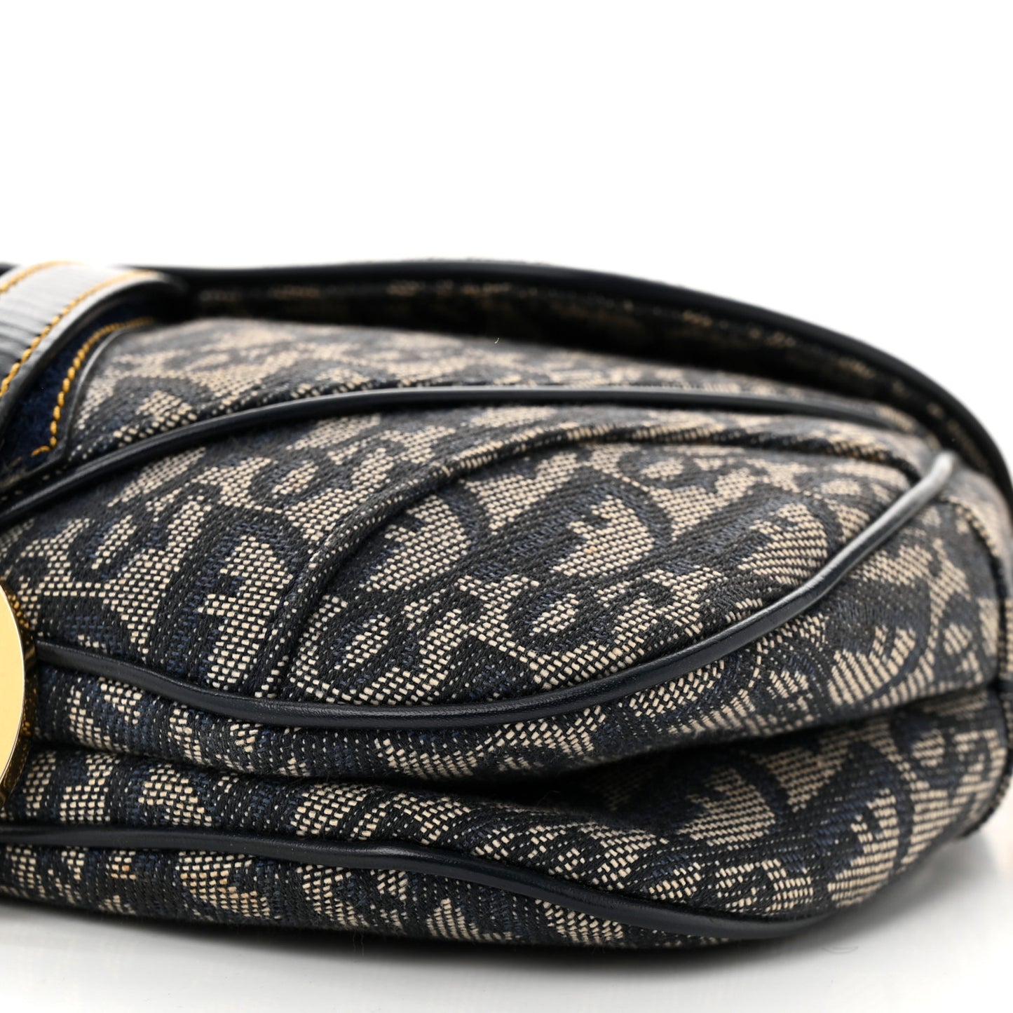 Monogram Double Saddle Bag Navy Blue