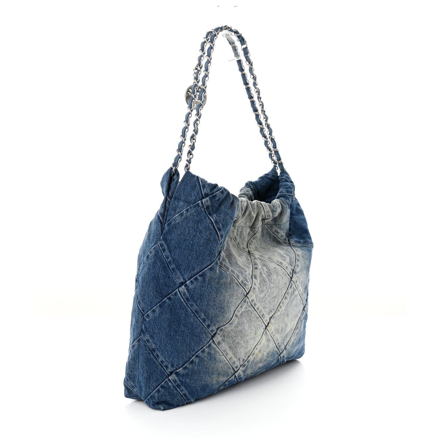 Chanel Denim Quilted Chanel 22 Blue 4 of 11