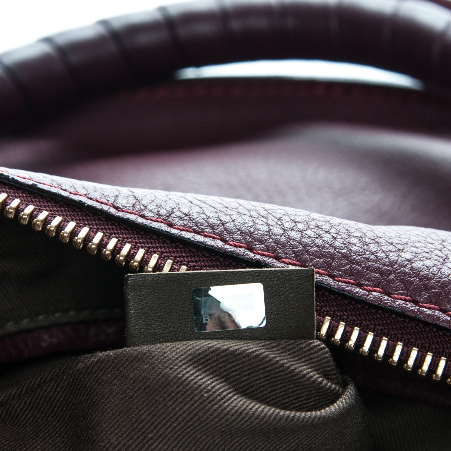 Calfskin Medium Marcie Satchel Wine Purple