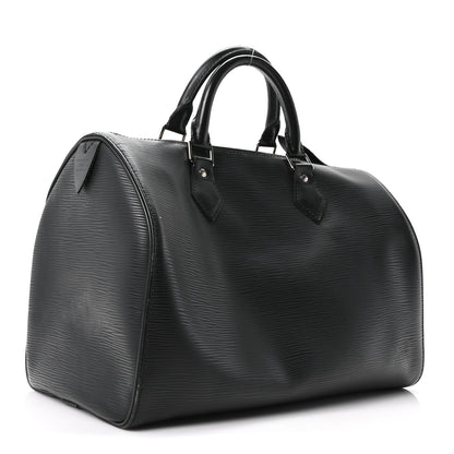 Louis Vuitton Epi Speedy 30 Black 3 of 10