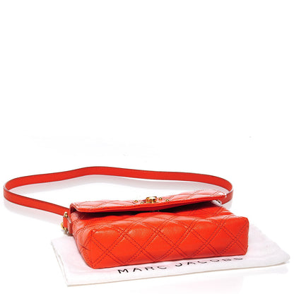 Marc Jacobs Quilted Lambskin The Small Single Flap Orange 4 of 8