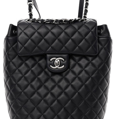 Chanel Lambskin Quilted Small Urban Spirit Backpack Navy 7 of 9