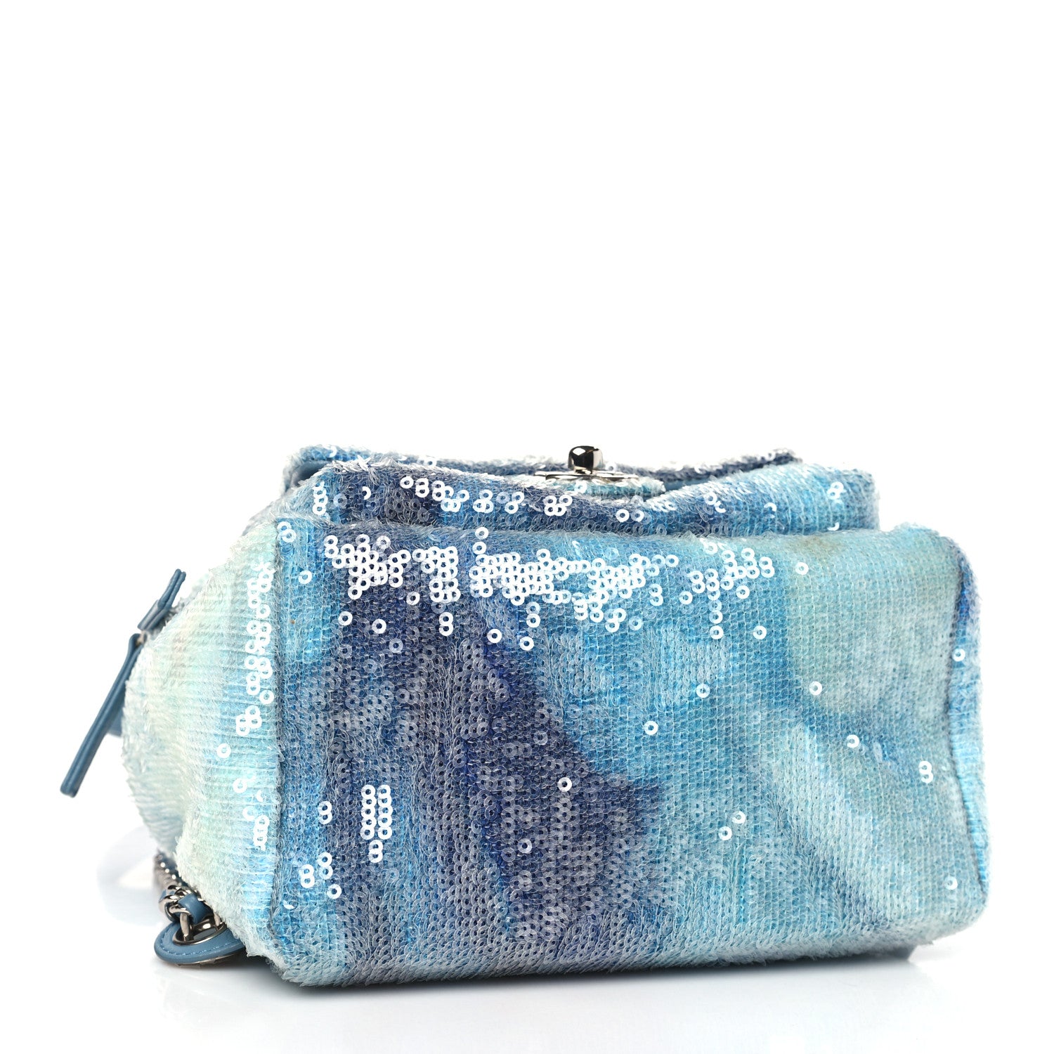 Chanel Sequin Tri-color Waterfall Backpack Light Blue 4 of 11