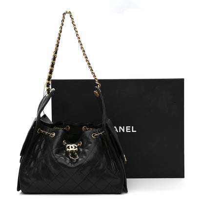 Chanel Caviar Quilted Small Chanel 25 Handbag Black 12 of 12