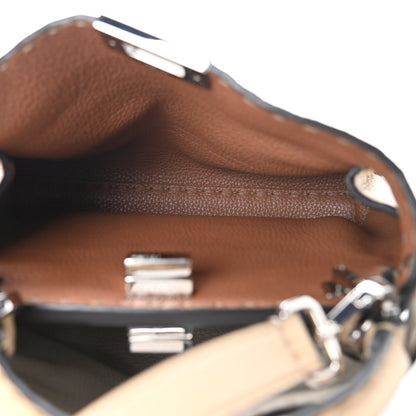 Fendi Cuoio Romano Selleria Medium Peekaboo Iconic Essentially Satchel Paglia Latte Mou 8 of 10