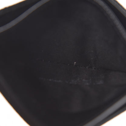 Saint Laurent Grain De Poudre Matelasse Chevron Monogram Credit Card Case Black 10 of 13