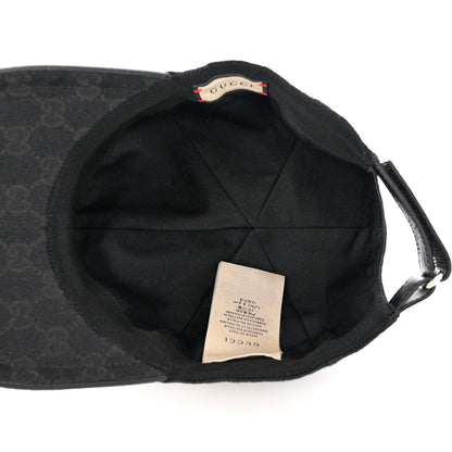 Gucci Monogram Web Baseball Hat S Black 7 of 9
