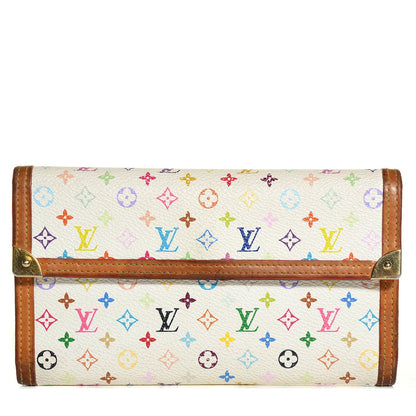 Louis Vuitton Monogram Multicolor Porte Tresor International Wallet White 1 of 7