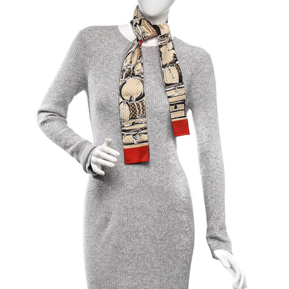 Louis Vuitton Silk Monogram Trunks Bandeau Brown 2 of 5