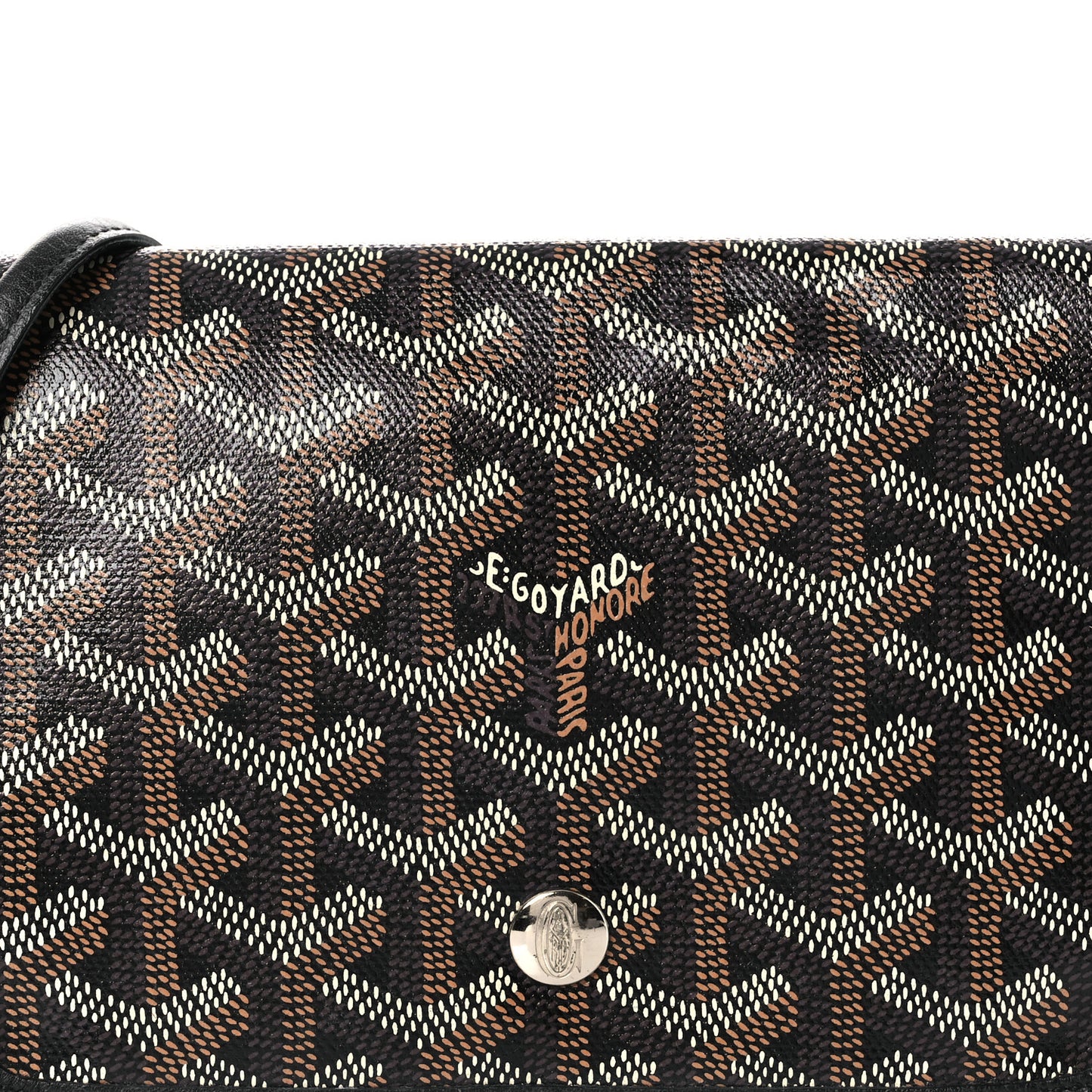 Goyardine Plumet Wallet Clutch Black