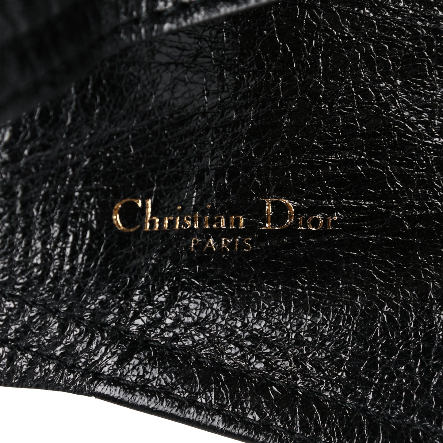 Crinkled Lambskin 135mm Saddle Belt Black