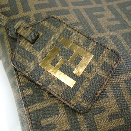 Fendi Zucca Medium Messenger Bag Unisex Purse Brown 6 of 12