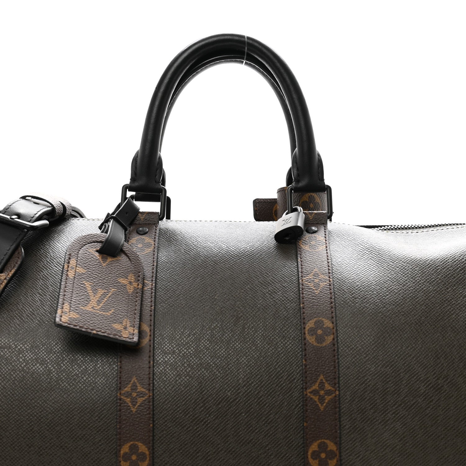 Louis Vuitton Taiga Monogram Keepall Bandouliere 50 Khaki 7 of 12