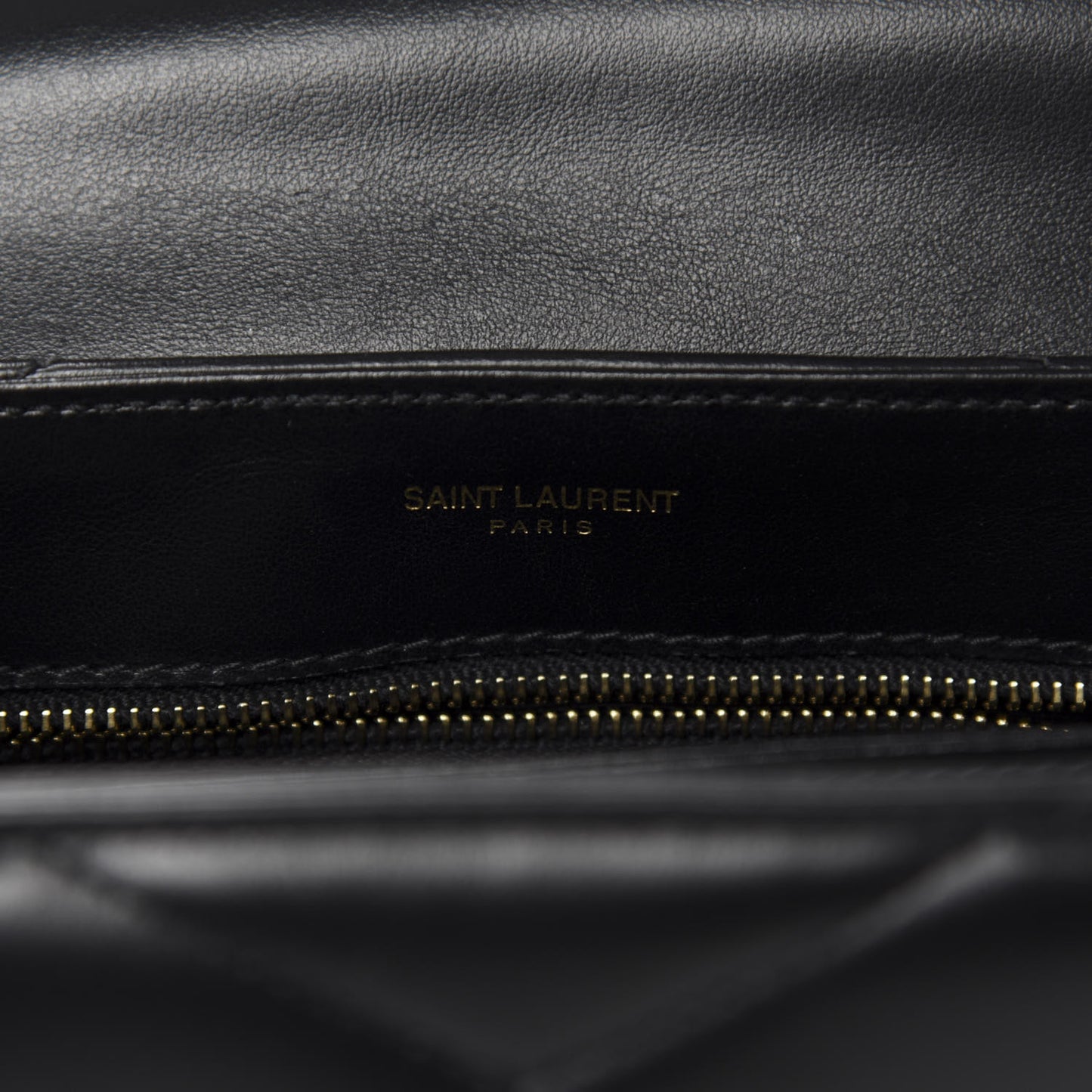 Calfskin Y Quilted Monogram Toy Loulou Crossbody Bag Black