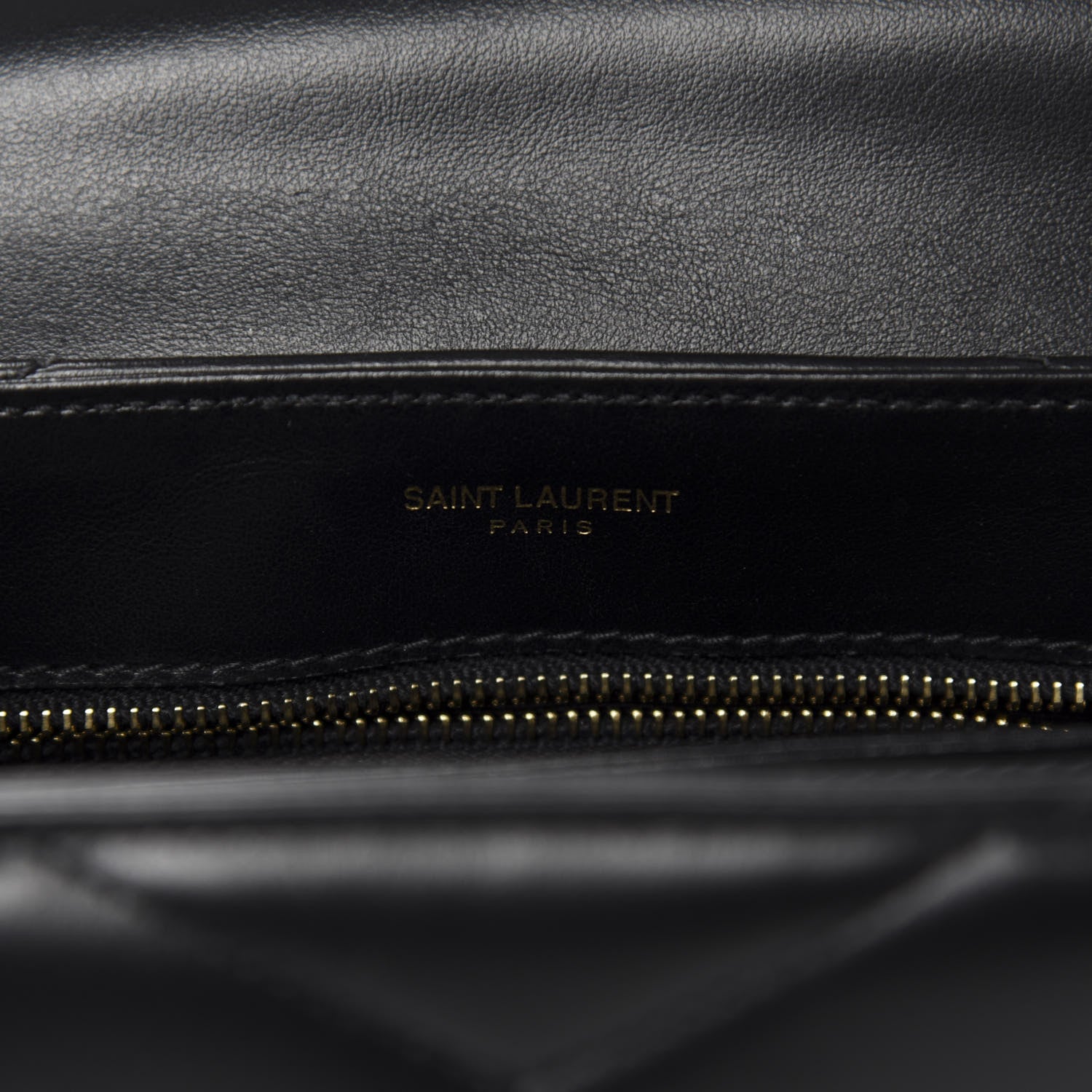 Saint Laurent Calfskin Y Quilted Monogram Toy Loulou Crossbody Bag Black 9 of 12