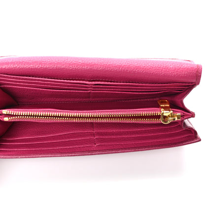 Miu Miu Goatskin Madras Wallet Peonia Ametista 5 of 13