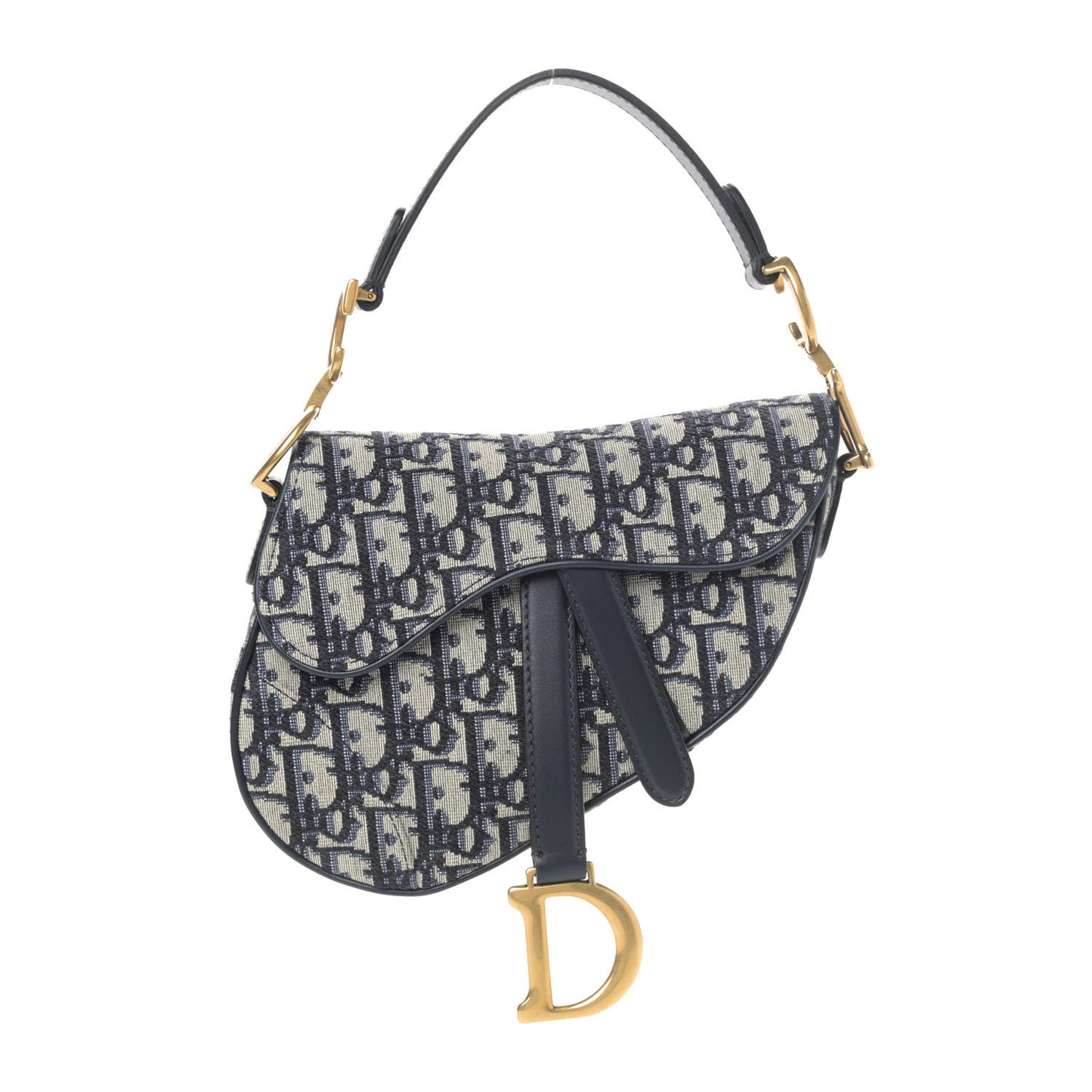 Oblique Mini Saddle Bag Blue