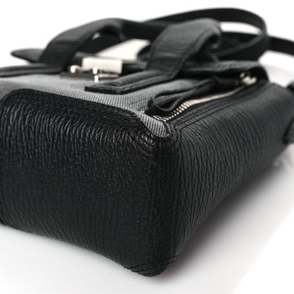 3.1 Phillip Lim Textured Calfskin Denim Mini Pashli Satchel Black 9 of 10