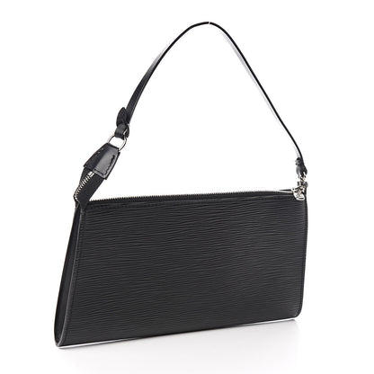 Louis Vuitton Epi Pochette Accessories 24 Black 3 of 10