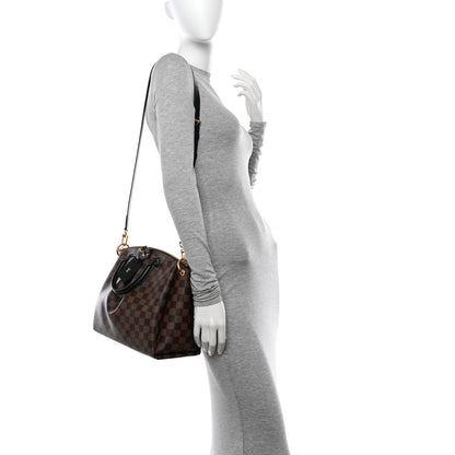 Louis Vuitton Damier Ebene Odeon Tote MM Black 2 of 9
