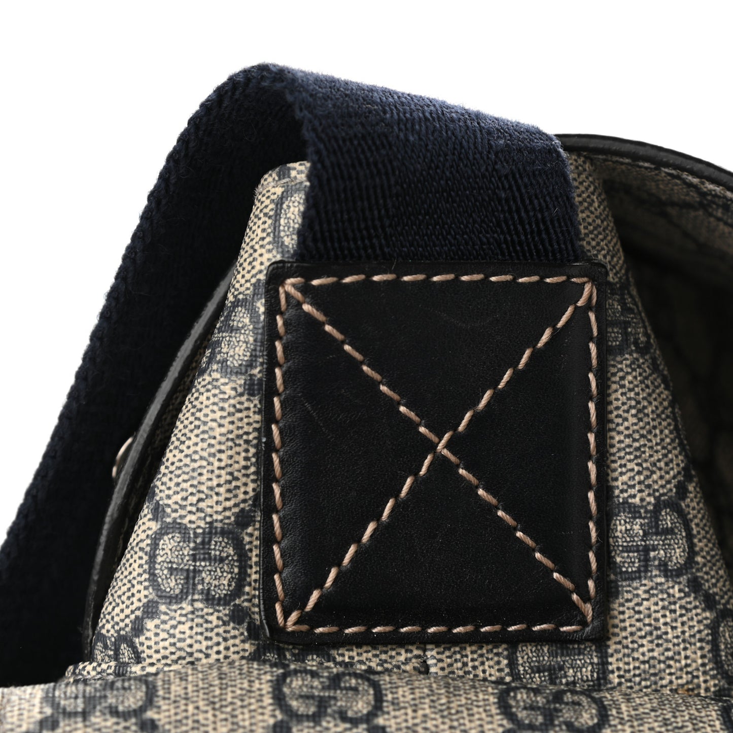 GG Plus Monogram Messenger Diaper Bag Navy