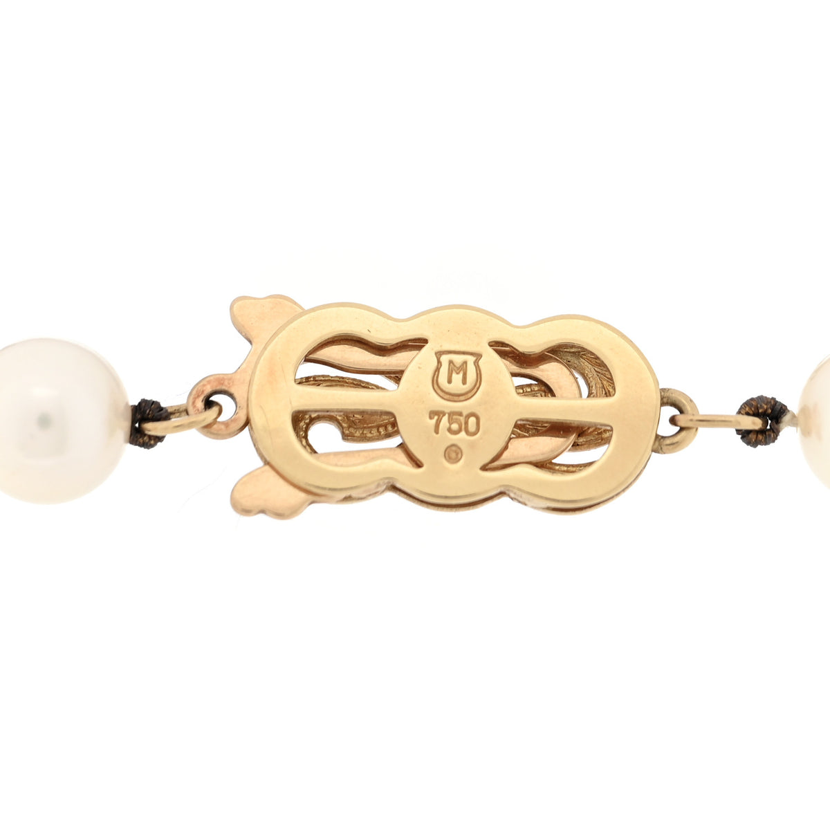 18K Yellow Gold Akoya Cultured Pearl 6.5-7mm Strand Bracelet