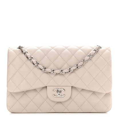 Chanel Caviar Quilted Jumbo Double Flap Ivory 1 of 8