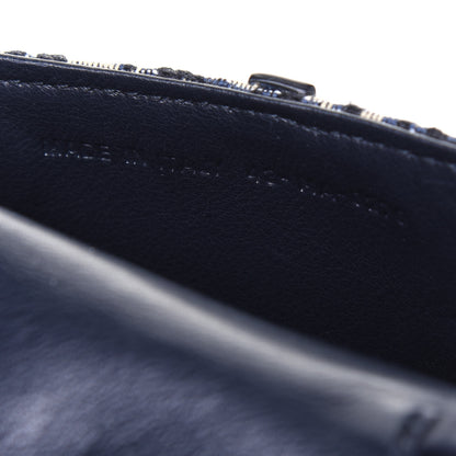 Christian Dior Oblique Nano Saddle Chain Pouch Blue 7 of 11