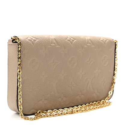 Louis Vuitton Empreinte Pochette Felicie Chain Wallet Tourterelle 3 of 11