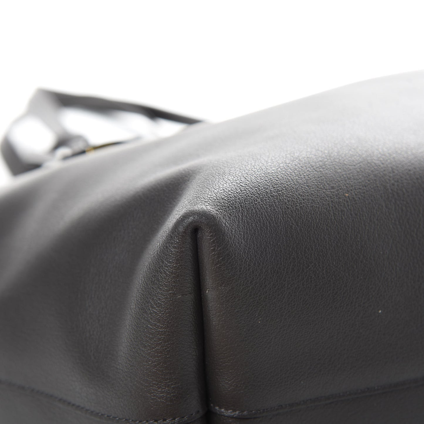 Calfskin Large Shopping Tote Coal
