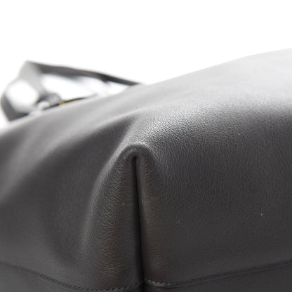 Saint Laurent Calfskin Large Shopping Tote Coal 10 of 15